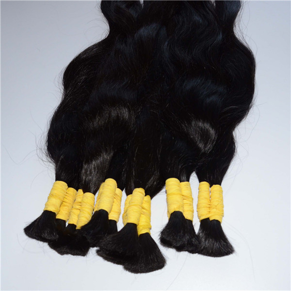 Mongolian natural black wave virgin remy hair extensions YJ10